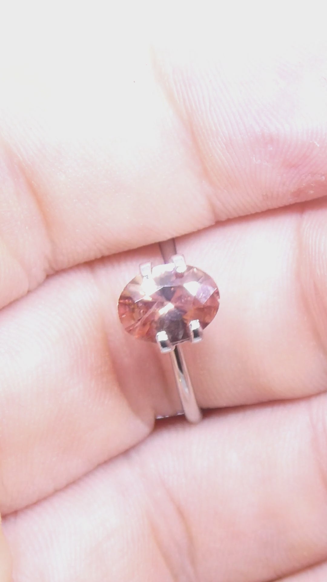 2.16ct Natural Earth Mined Oval Master Brilliant Cut Orange-Pink Zircon from Sri Lanka — product video