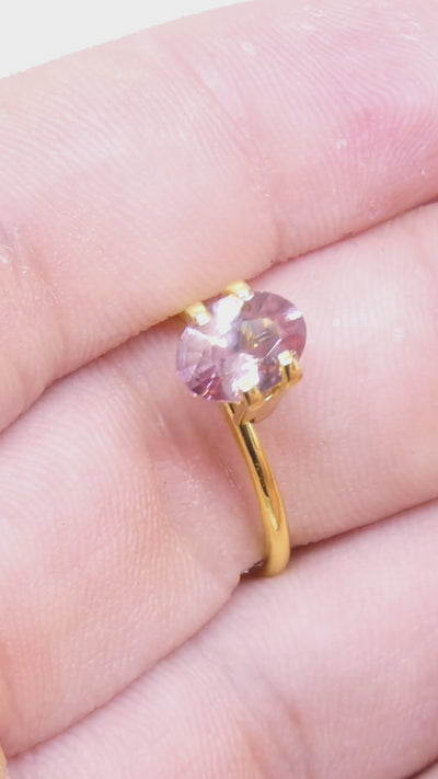1.78ct Natural Earth Mined Oval Master Brilliant Cut Pink Zircon from Sri Lanka — product video