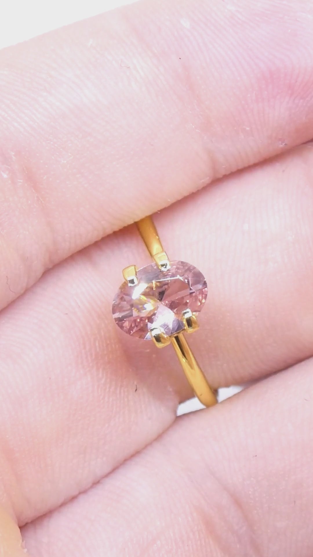 1.45ct Natural Earth Mined Oval Master Brilliant Cut Pink Zircon from Sri Lanka — product video
