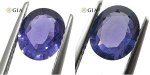 1.31ct Oval Color Change Sapphire GIA Certified Burma (Myanmar) Unheated, Violet to Purple - Skyjems Wholesale Gemstones