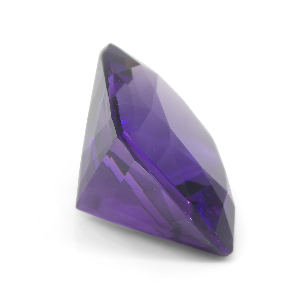 19.53ct Cushion Square Purple Amethyst from Uruguay - Skyjems Wholesale Gemstones