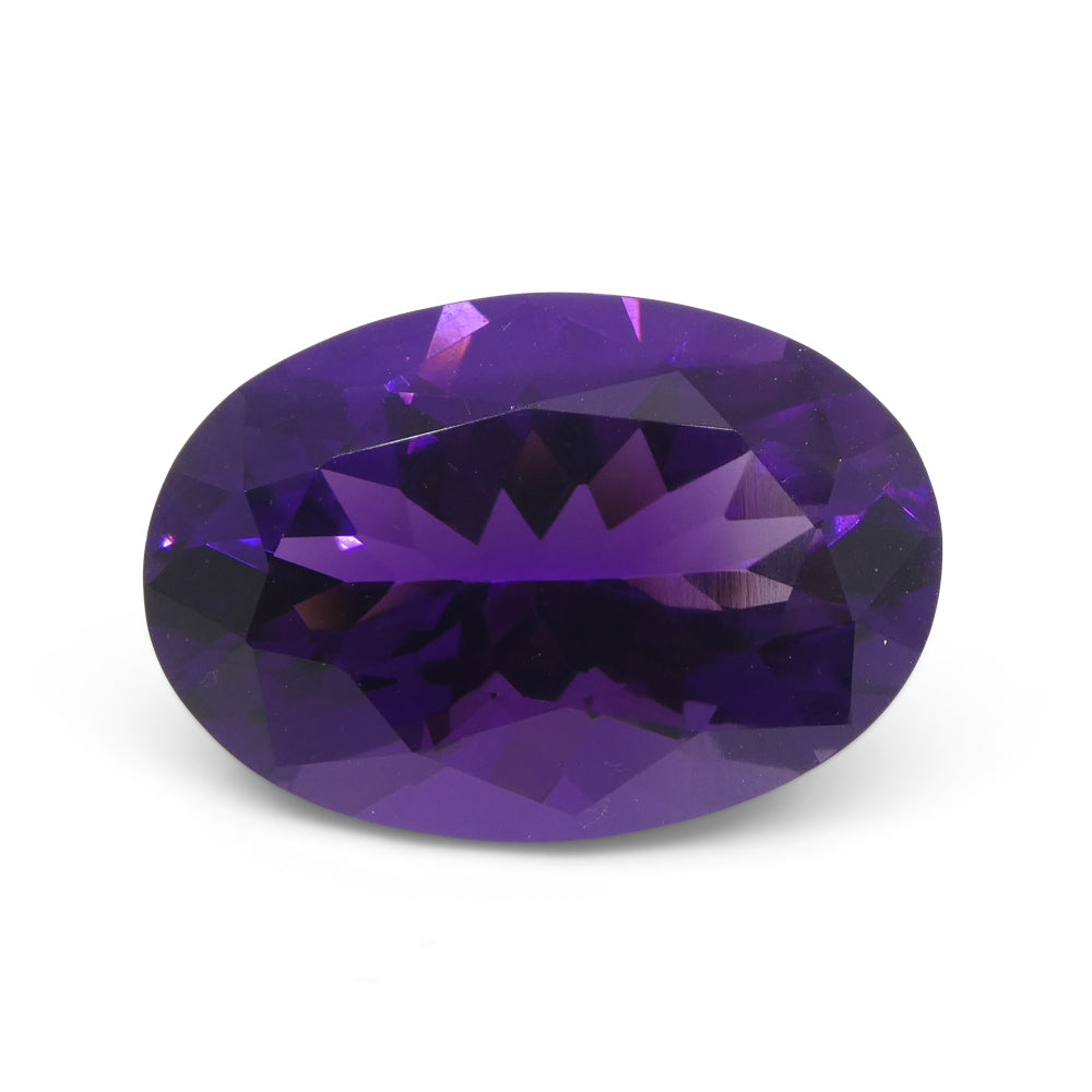 14.32ct Oval Purple Amethyst from Uruguay - Skyjems Wholesale Gemstones