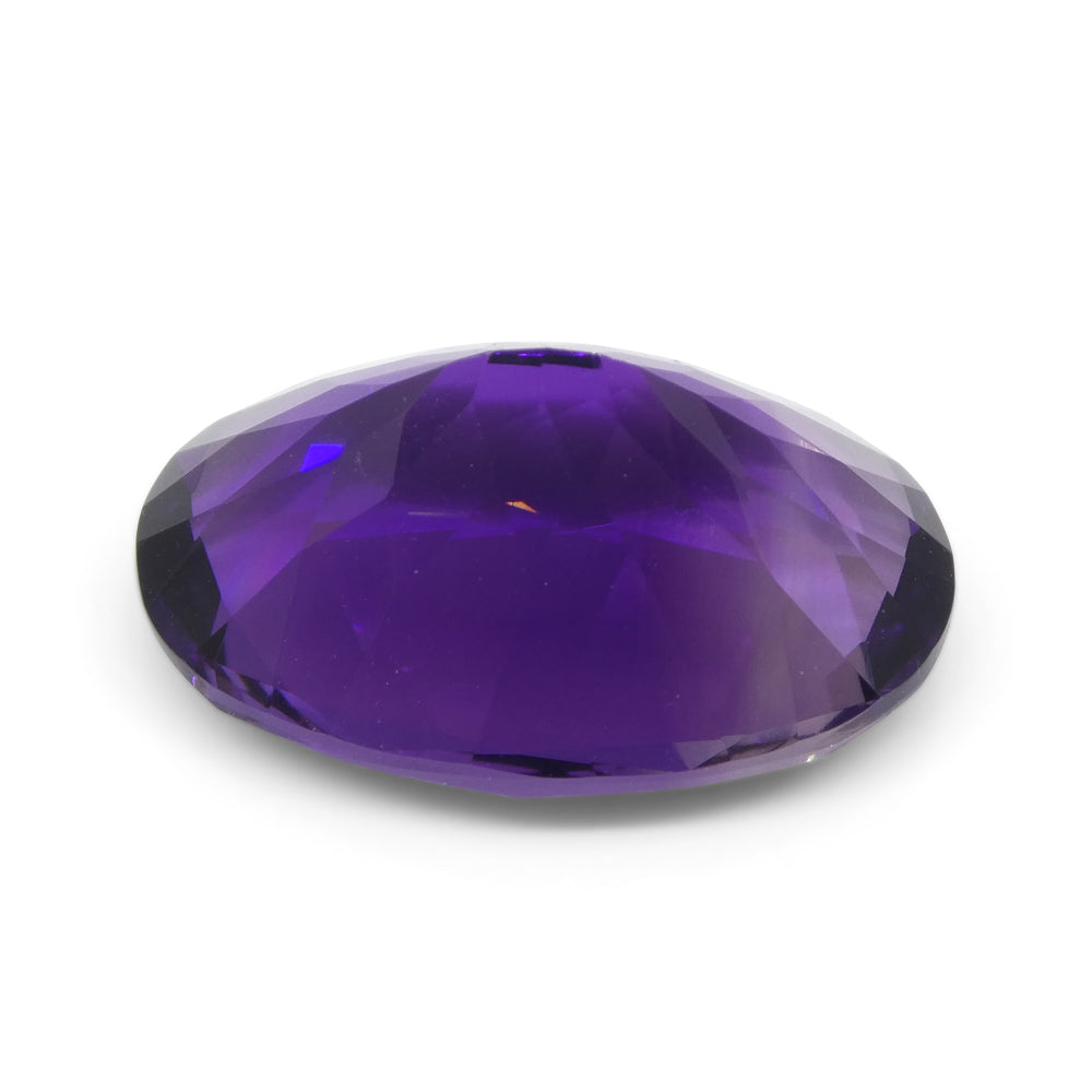 14.32ct Oval Purple Amethyst from Uruguay - Skyjems Wholesale Gemstones