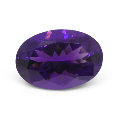 14.32ct Oval Purple Amethyst from Uruguay - Skyjems Wholesale Gemstones