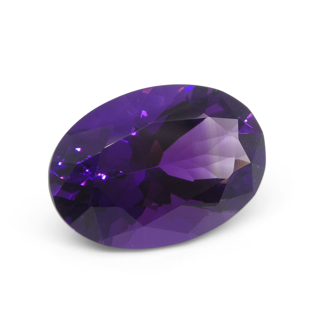 14.32ct Oval Purple Amethyst from Uruguay - Skyjems Wholesale Gemstones