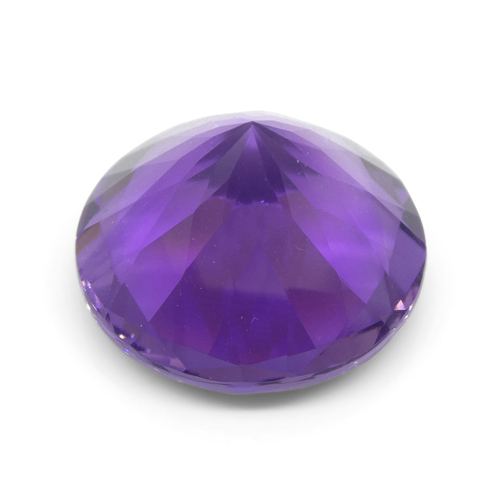 20.62ct Round Purple Amethyst from Uruguay - Skyjems Wholesale Gemstones