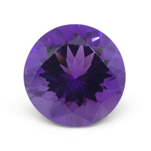 20.62ct Round Purple Amethyst from Uruguay - Skyjems Wholesale Gemstones