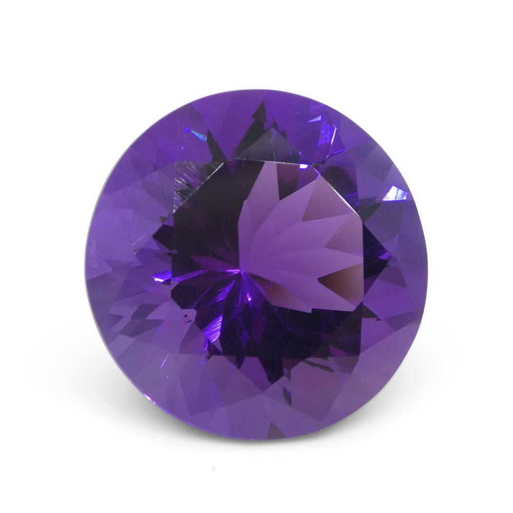 20.62ct Round Purple Amethyst from Uruguay - Skyjems Wholesale Gemstones