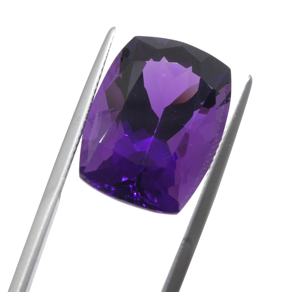 Amethyst 17.4 cts 19.44 x 14.13 x 10.77 Cushion Purple  $1050