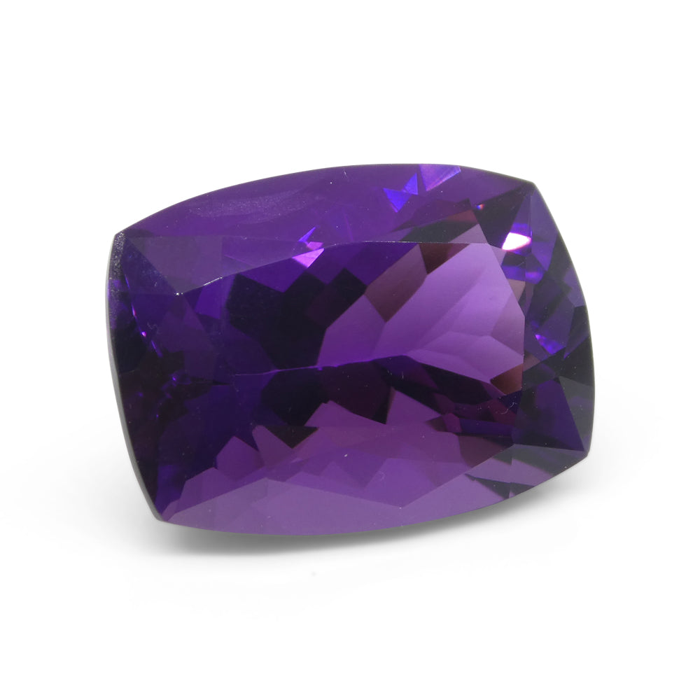 17.4ct Cushion Purple Amethyst from Uruguay - Skyjems Wholesale Gemstones