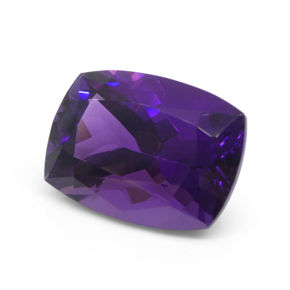 17.4ct Cushion Purple Amethyst from Uruguay - Skyjems Wholesale Gemstones