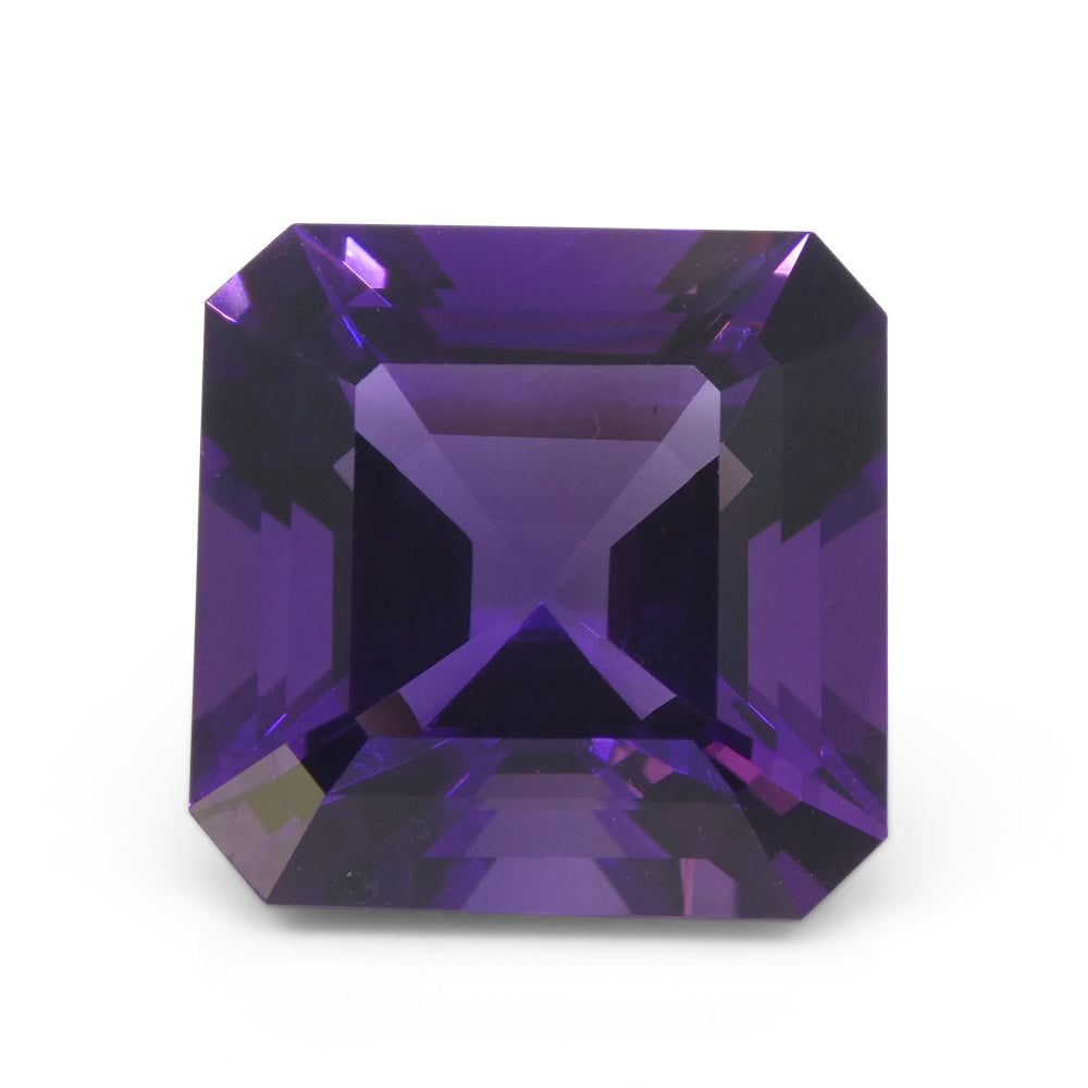 19.9ct Square Purple Amethyst from Uruguay - Skyjems Wholesale Gemstones