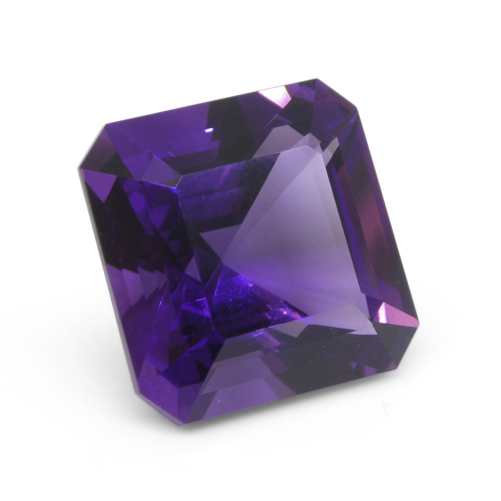 19.9ct Square Purple Amethyst from Uruguay - Skyjems Wholesale Gemstones