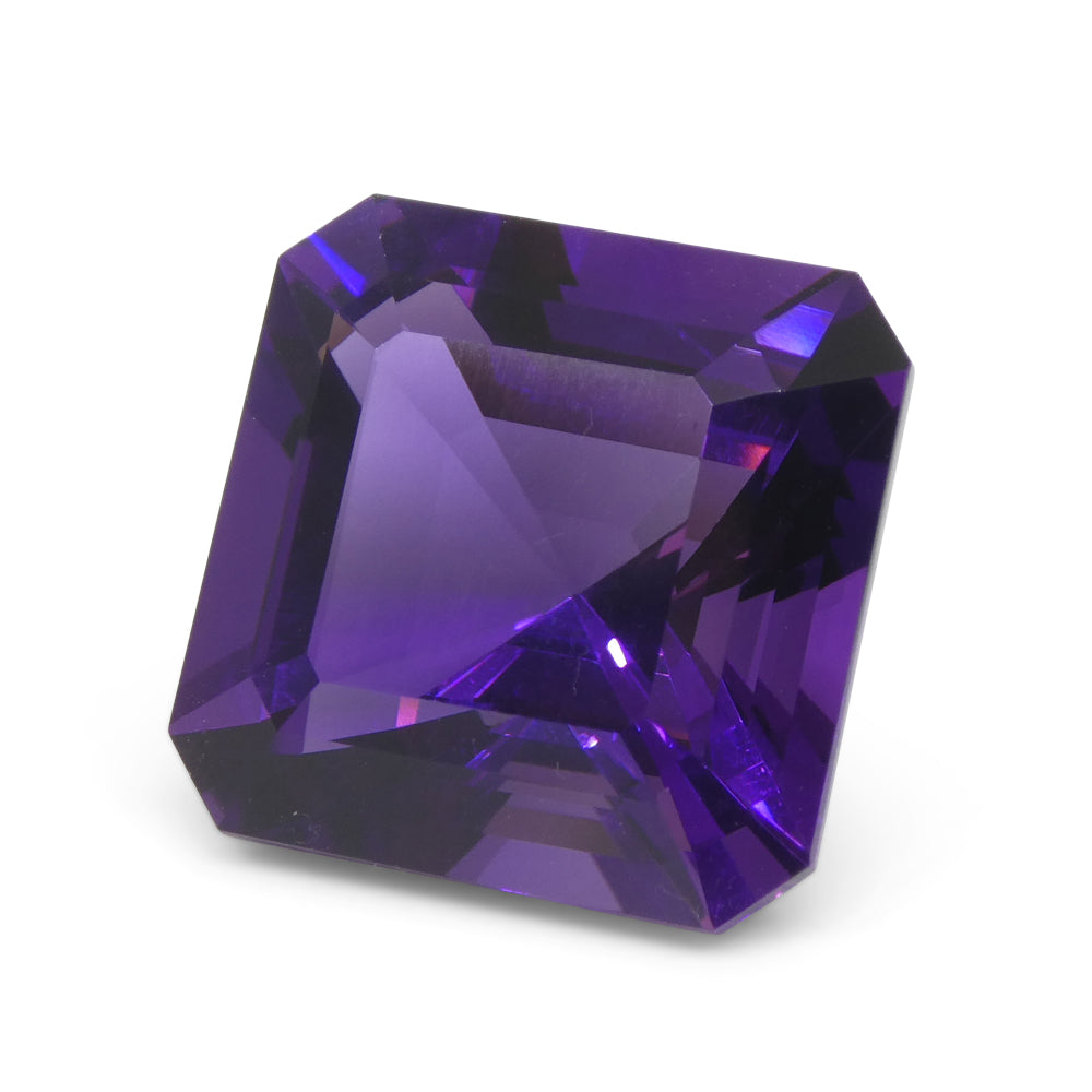 19.9ct Square Purple Amethyst from Uruguay - Skyjems Wholesale Gemstones