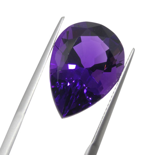 Amethyst 11.99 cts 19.00 x 13.32 x 9.95 Pear Purple  $720