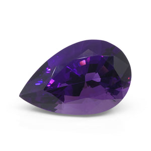 26.11ct Pear Purple Amethyst from Uruguay - Skyjems Wholesale Gemstones