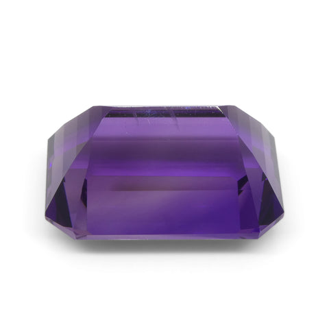 29.21ct Emerald Cut Purple Amethyst from Uruguay