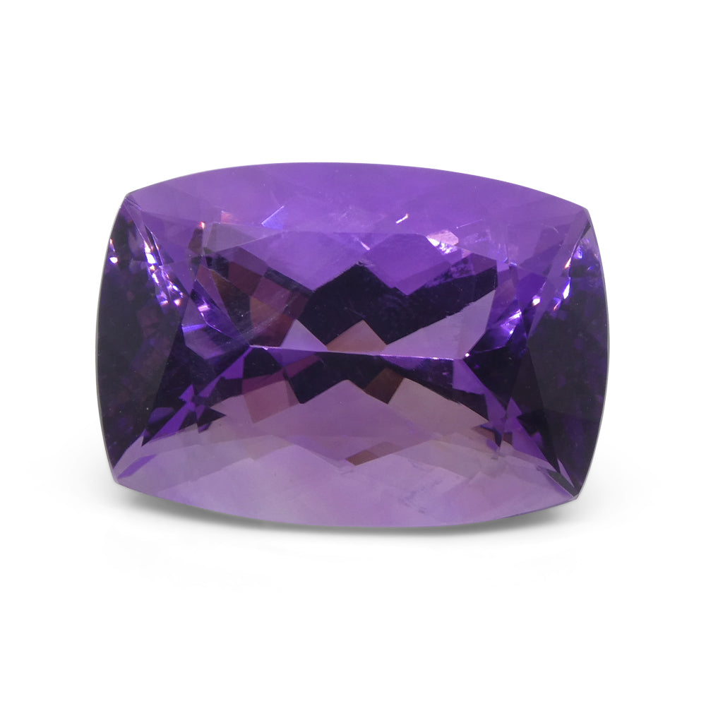 41.54ct Cushion Purple Amethyst from Uruguay - Skyjems Wholesale Gemstones