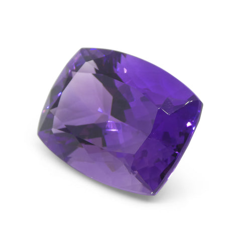 34.5ct Emerald Cut Purple Amethyst from Uruguay