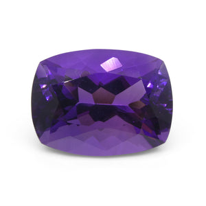 10.11ct Cushion Purple Amethyst from Uruguay - Skyjems Wholesale Gemstones