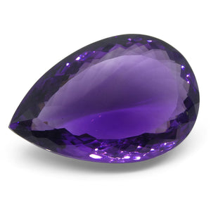 34.19ct Amethyst Pear Shape - Skyjems Wholesale Gemstones