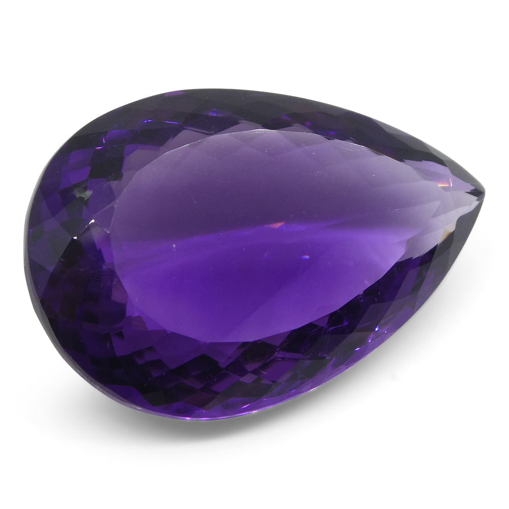 34.19ct Amethyst Pear Shape - Skyjems Wholesale Gemstones