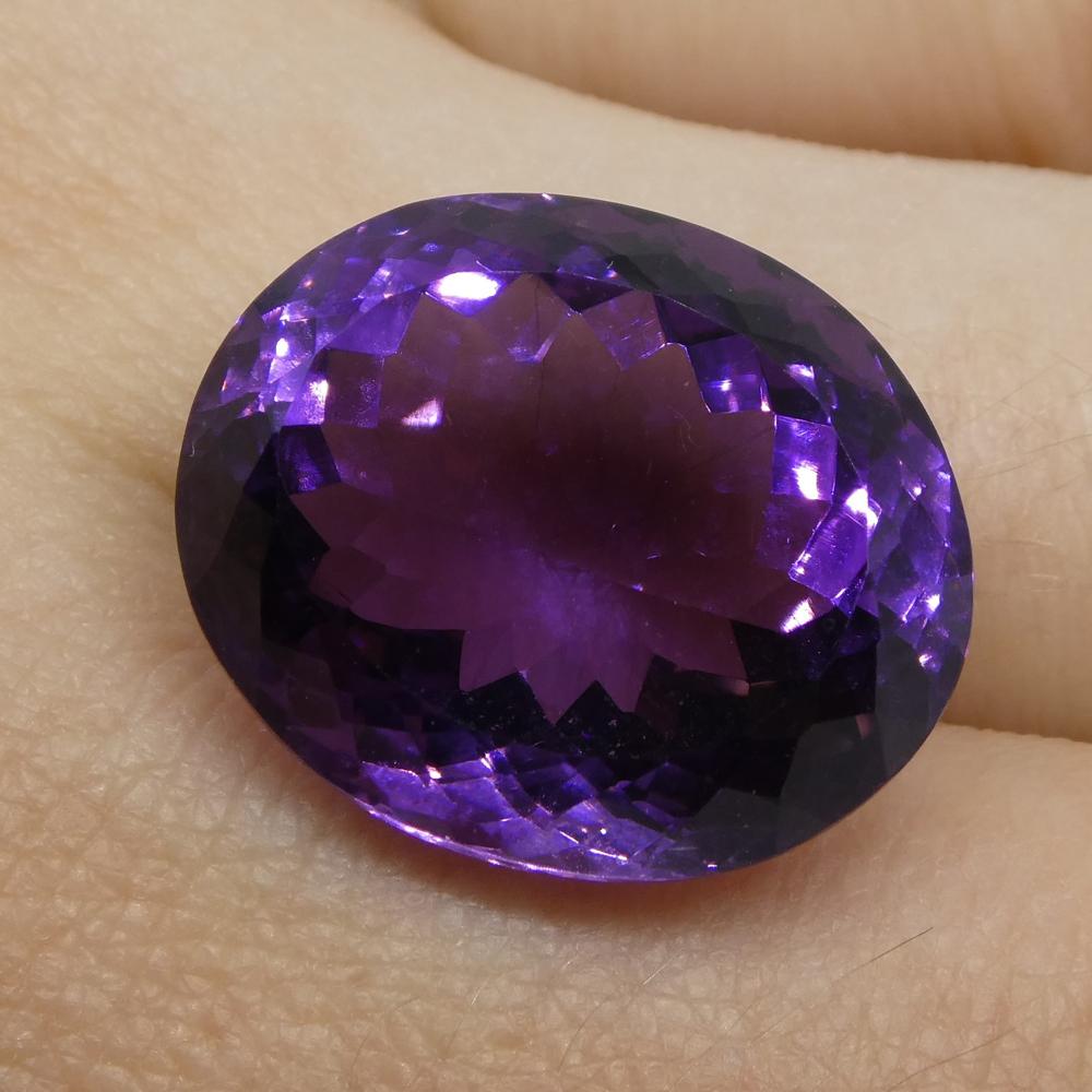 19.09 ct Oval Amethyst - Skyjems Wholesale Gemstones