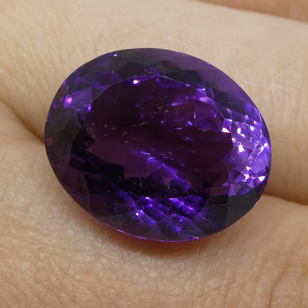 17.98 ct Oval Amethyst - Skyjems Wholesale Gemstones