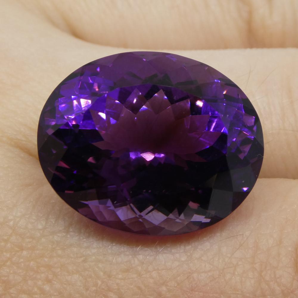 21.94 ct Oval Amethyst - Skyjems Wholesale Gemstones