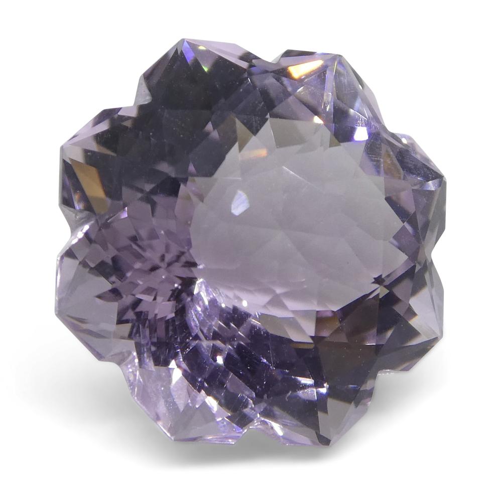 10.93ct Flower Amethyst Fantasy/Fancy Cut - Skyjems Wholesale Gemstones