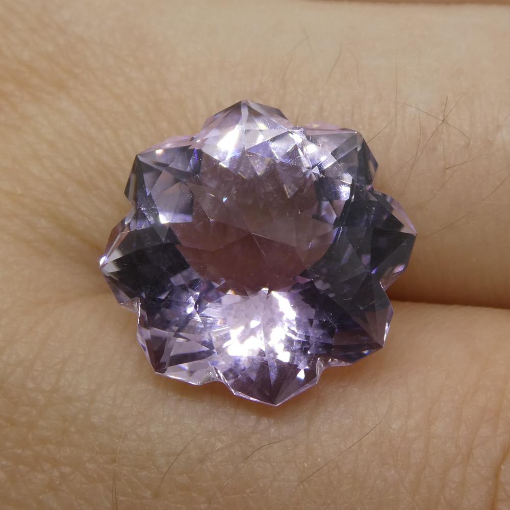 10.93ct Flower Amethyst Fantasy/Fancy Cut - Skyjems Wholesale Gemstones