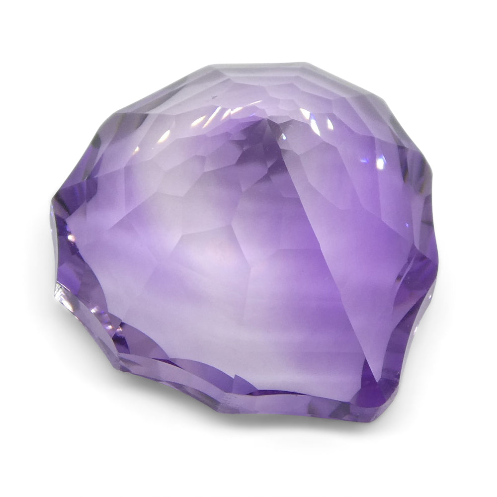 12.09ct Brazilian Purple Pear Amethyst Fantasy Cut Gemstone by SkyJems, Rare Collector's Gem