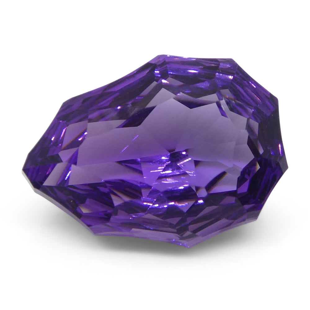 4.90ct Pear Amethyst 'Hypatia' Fantasy/Fancy Cut - Skyjems Wholesale Gemstones