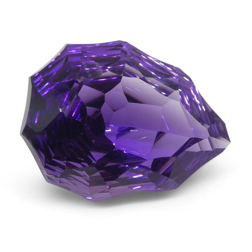 7.50ct Pear Amethyst 'Hypatia' Fantasy/Fancy Cut - Skyjems Wholesale Gemstones