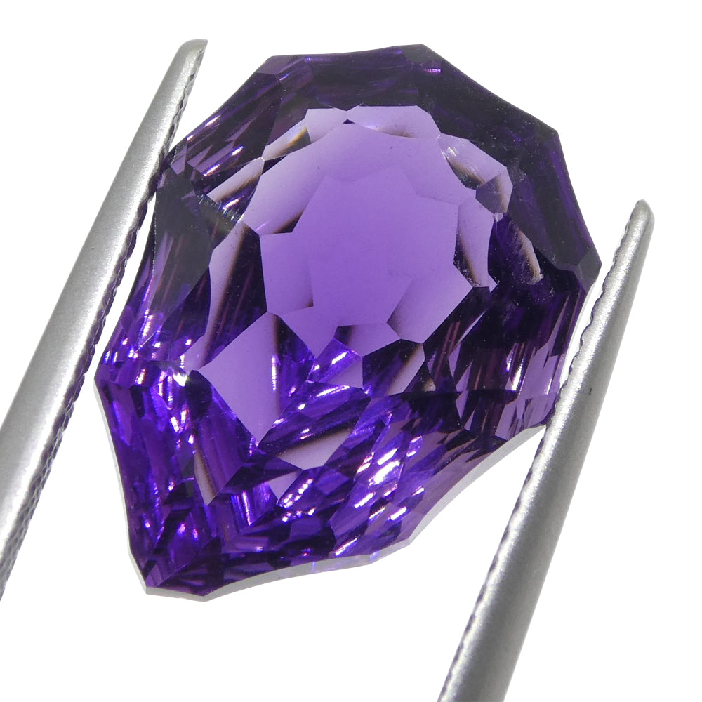 7.50ct Pear Amethyst 'Hypatia' Fantasy/Fancy Cut - Skyjems Wholesale Gemstones