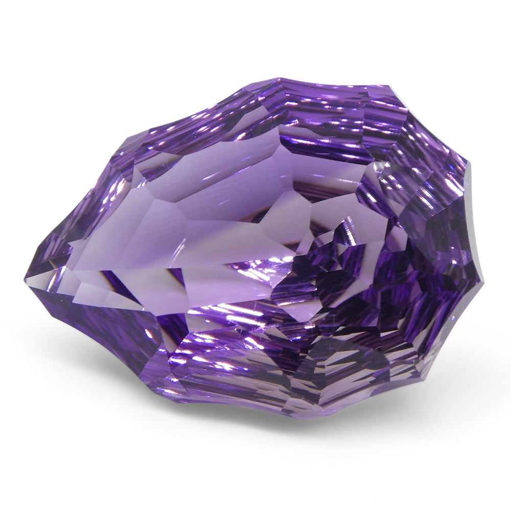 SkyJems 14ct Pear Brazilian Purple Amethyst Hypatia Fantasy Cut Gemstone for Fine Jewelry Design