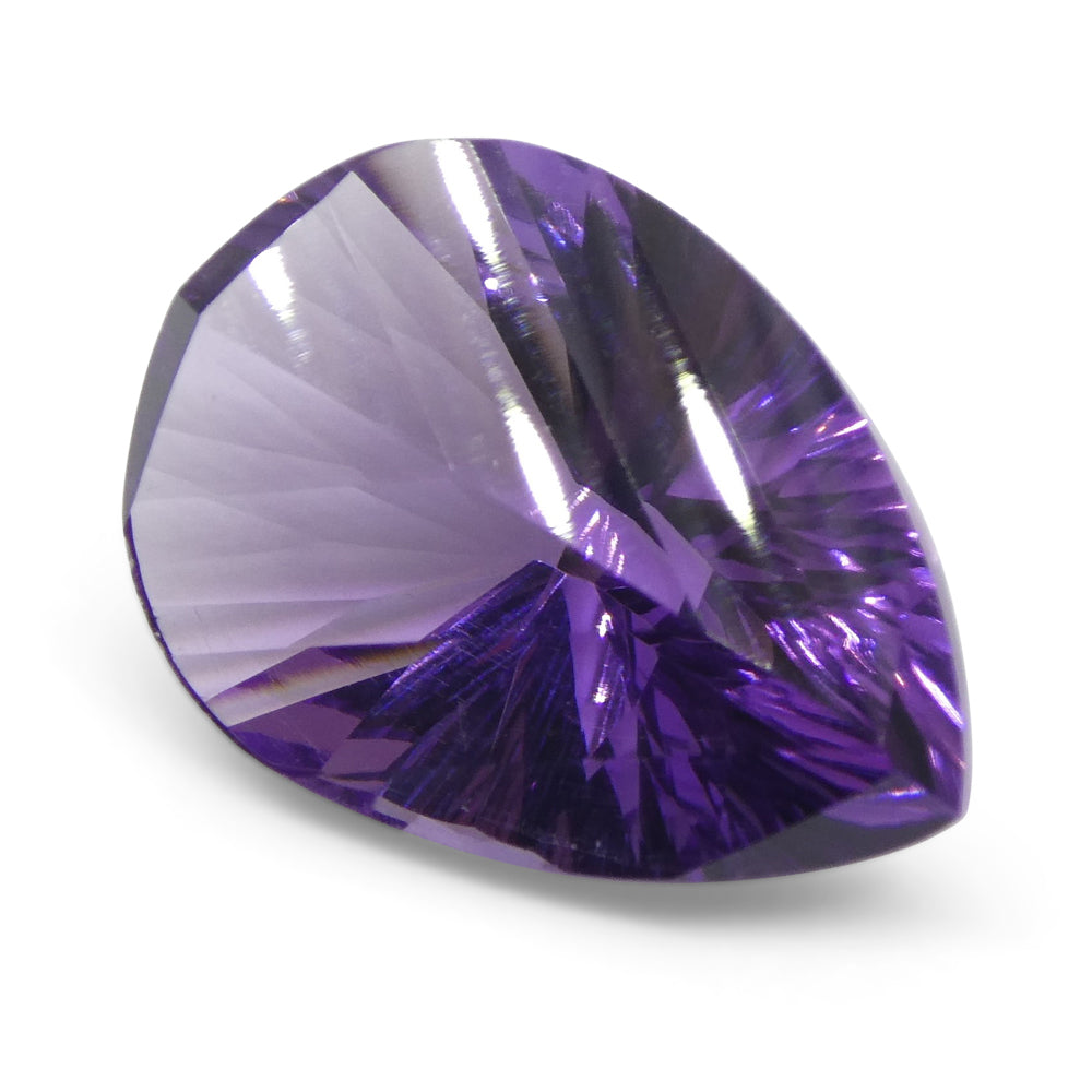 4.61ct Pear Amethyst 'Gloria' Fantasy/Fancy Cut - Skyjems Wholesale Gemstones