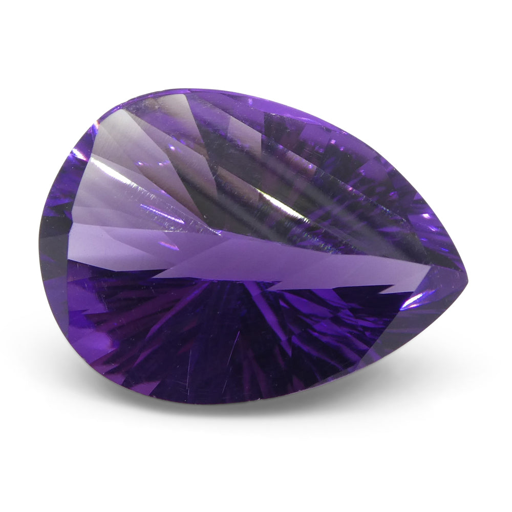 7.10ct Pear Amethyst 'Gloria' Fantasy/Fancy Cut - Skyjems Wholesale Gemstones