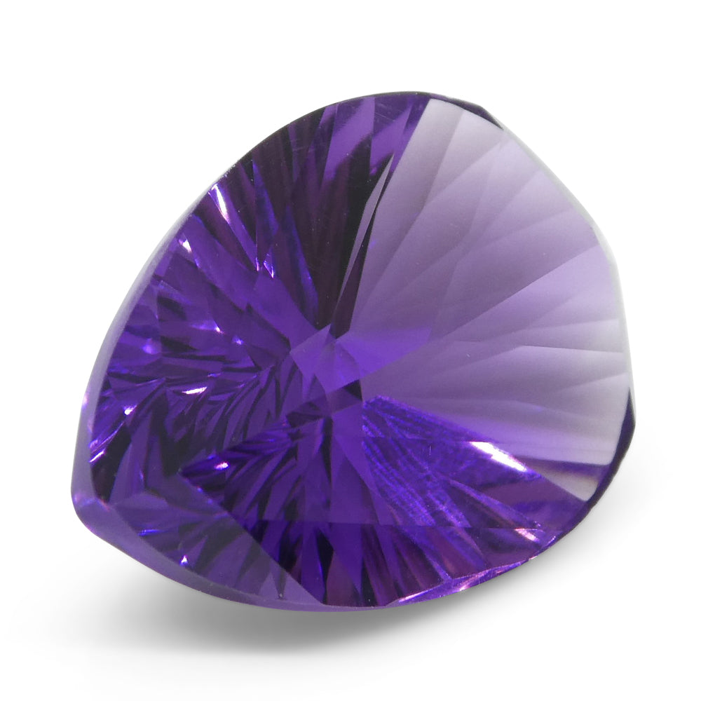 SkyJems 7.10ct Purple Pear Amethyst from Brazil, Precision Fantasy/Fancy Cut Gemstone for Jewelry Collectors