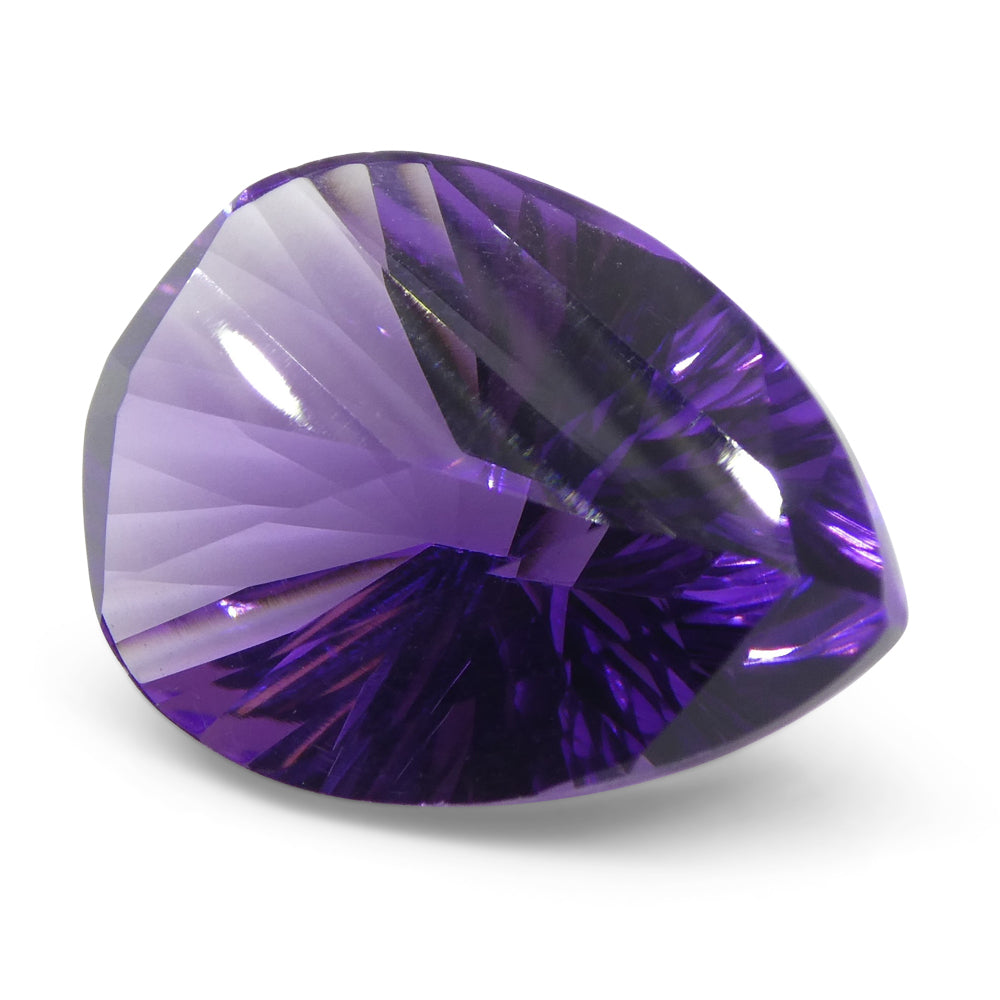 7.10ct Pear Amethyst 'Gloria' Fantasy/Fancy Cut - Skyjems Wholesale Gemstones