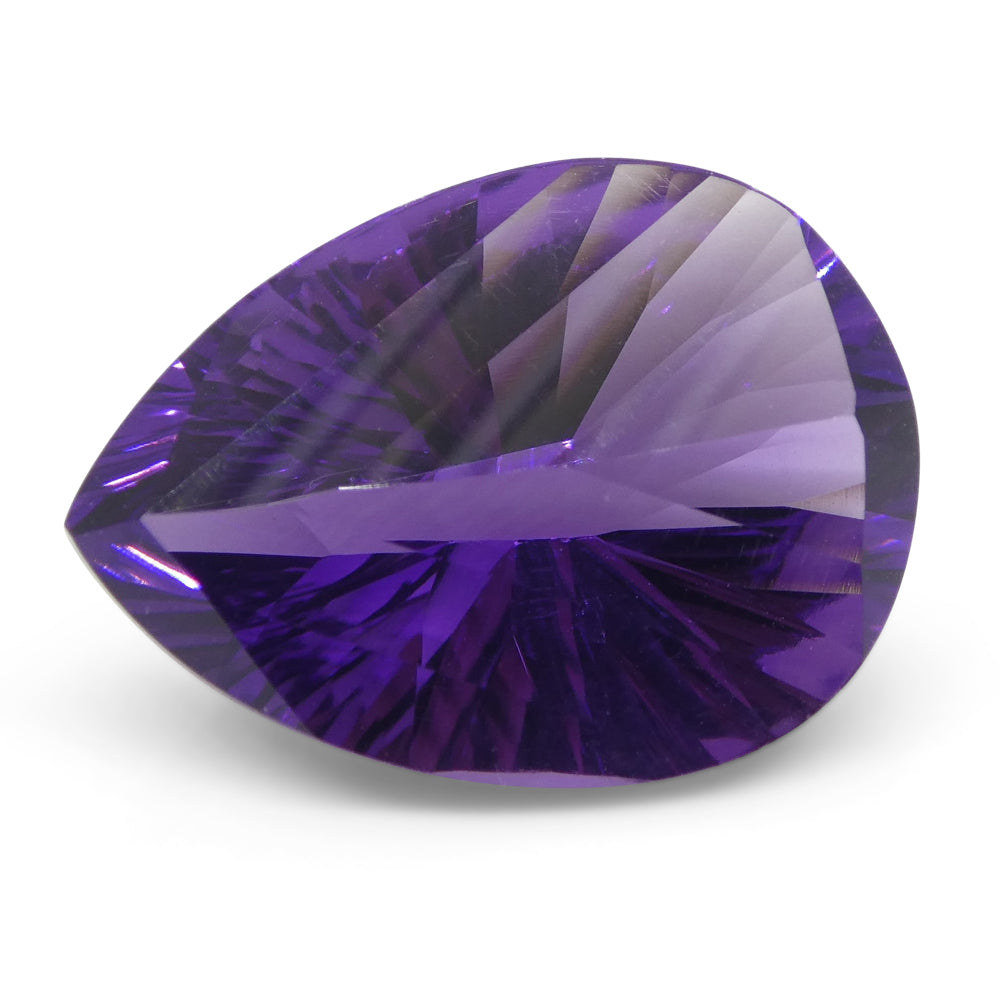 7.10ct Pear Amethyst 'Gloria' Fantasy/Fancy Cut - Skyjems Wholesale Gemstones