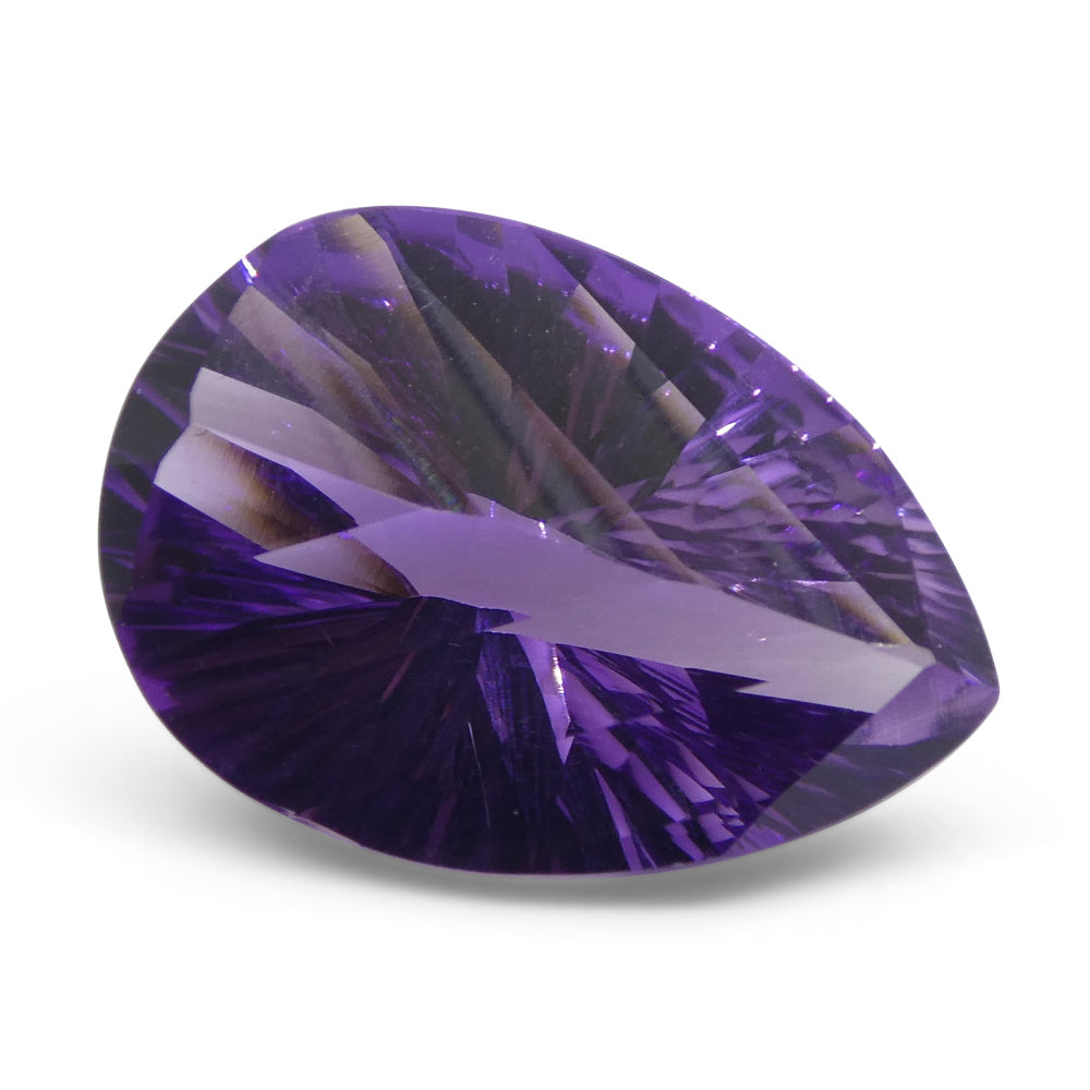 SkyJems 9.50ct Pear Amethyst from Brazil - Purple Quartz Fancy Cut Gemstone for Jewelry Collectors