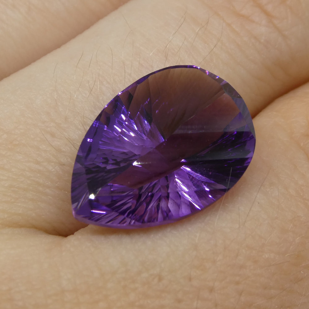 9.50ct Pear Amethyst 'Gloria' Fantasy/Fancy Cut - Skyjems Wholesale Gemstones