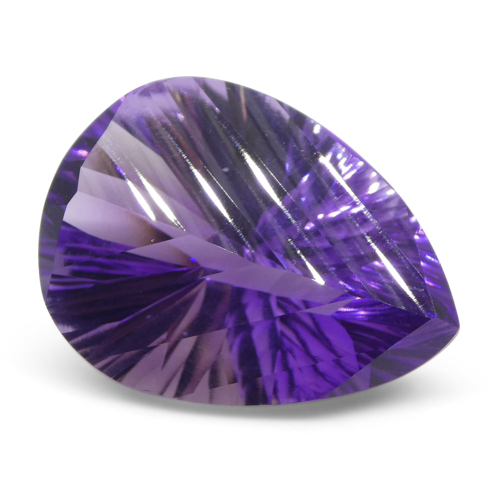 13.30ct Pear Amethyst 'Gloria' Fantasy/Fancy Cut - Skyjems Wholesale Gemstones