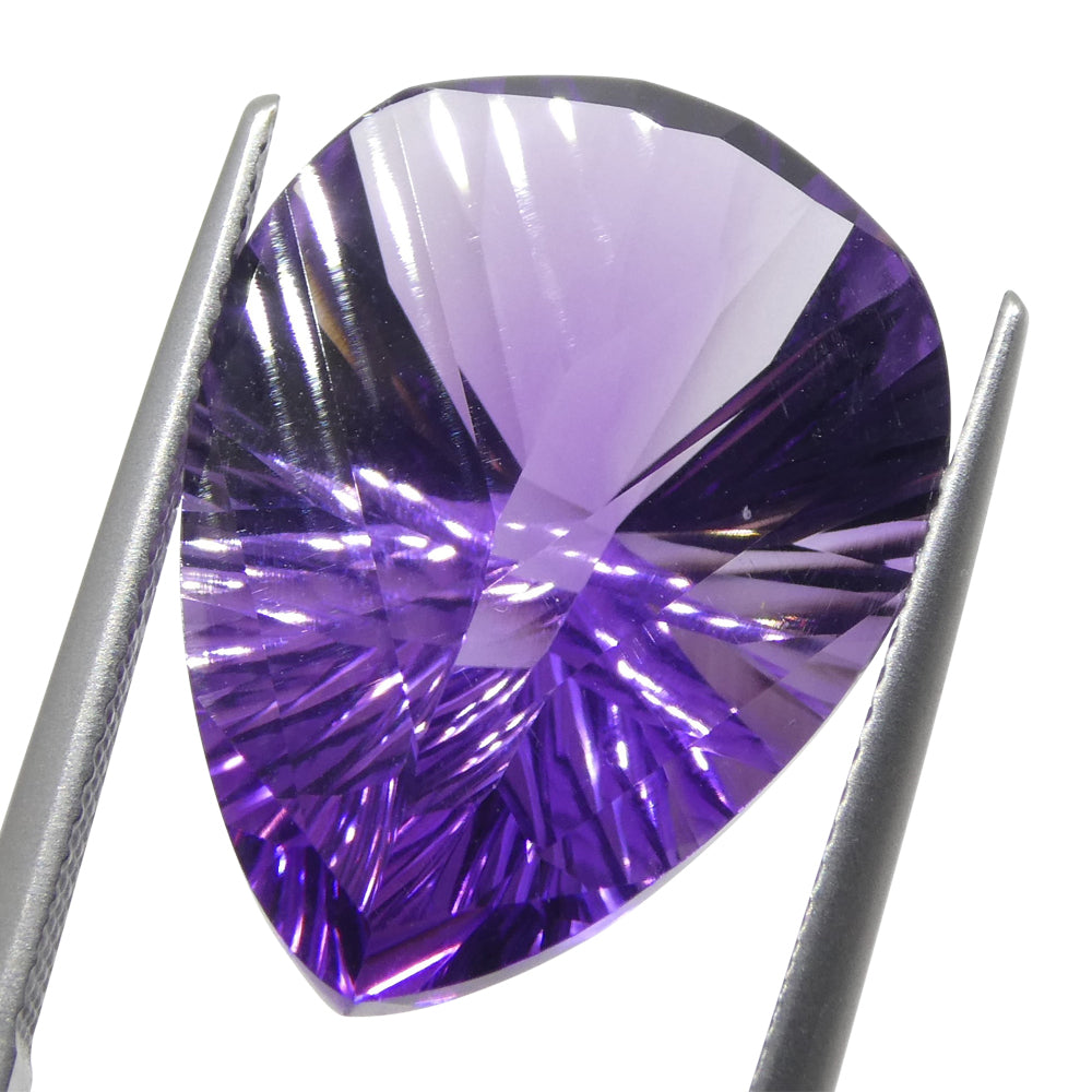 13.30ct Pear Amethyst 'Gloria' Fantasy/Fancy Cut - Skyjems Wholesale Gemstones