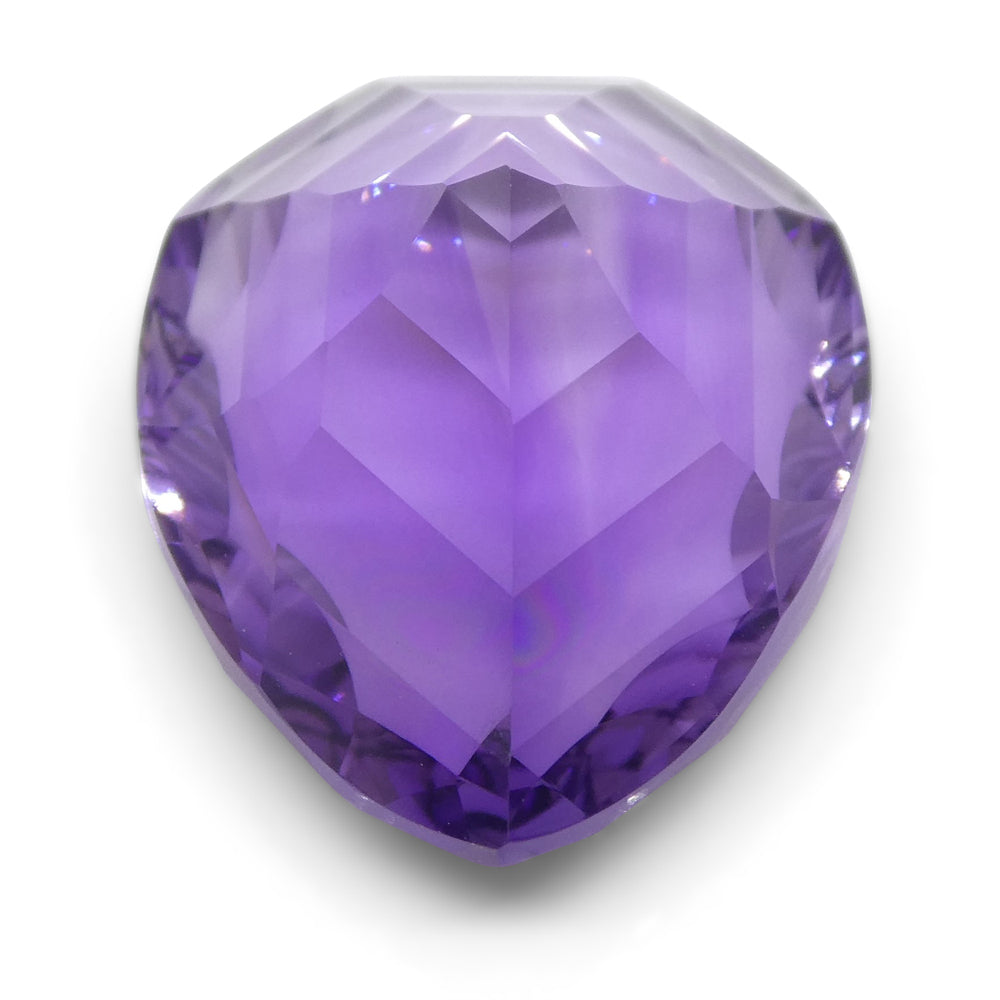 SkyJems 14ct Brazilian Purple Pear Amethyst Fancy Cut Gemstone, Precision Crafted Collector's Gem