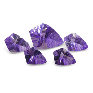 8ct Shield Amethyst 'Eleanor' Fantasy/Fancy Cut Set - Skyjems Wholesale Gemstones