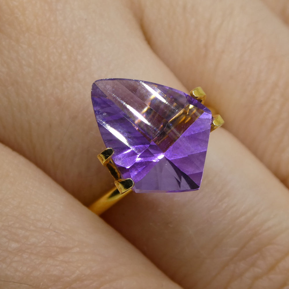 3.50ct Shield Amethyst 'Eleanor' Fantasy/Fancy Cut - Skyjems Wholesale Gemstones