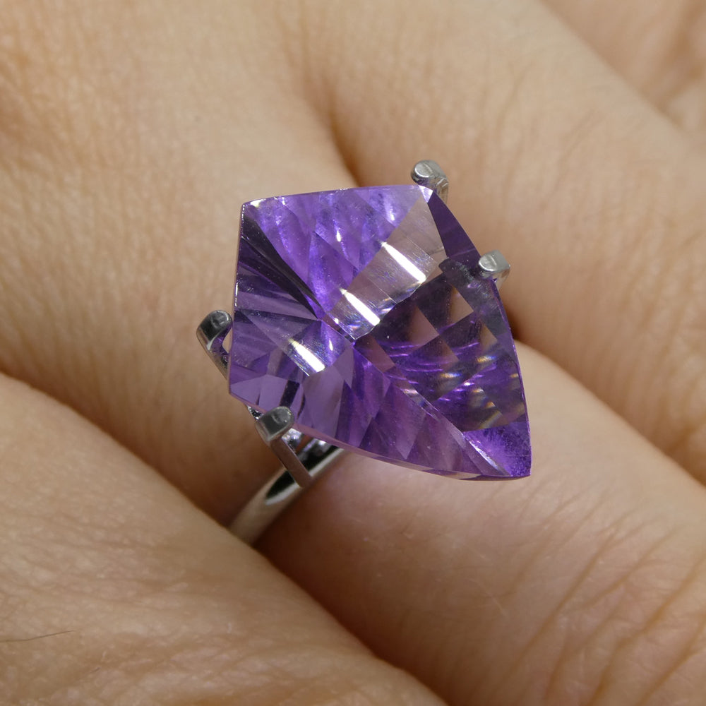 5.40ct Shield Amethyst 'Eleanor' Fantasy/Fancy Cut - Skyjems Wholesale Gemstones