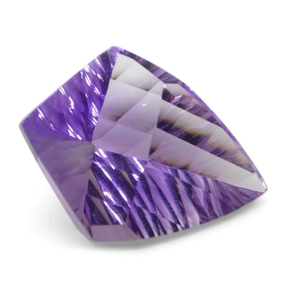 SkyJems 7ct Purple Shield Amethyst from Brazil, elegant Fantasy/Fancy Cut gemstone for fine jewelry collectors